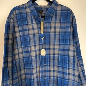 J.Crew Men’s Blue Plaid Casual Shirt